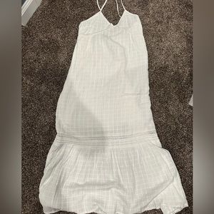 White aerie backless maxi dress